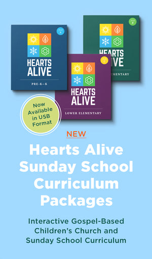 Hearts Alive Sunday School Packages in New Flash Drive Format!