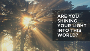 Are You Shining Your Light into this World?