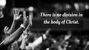 There is no division in the body of Christ.