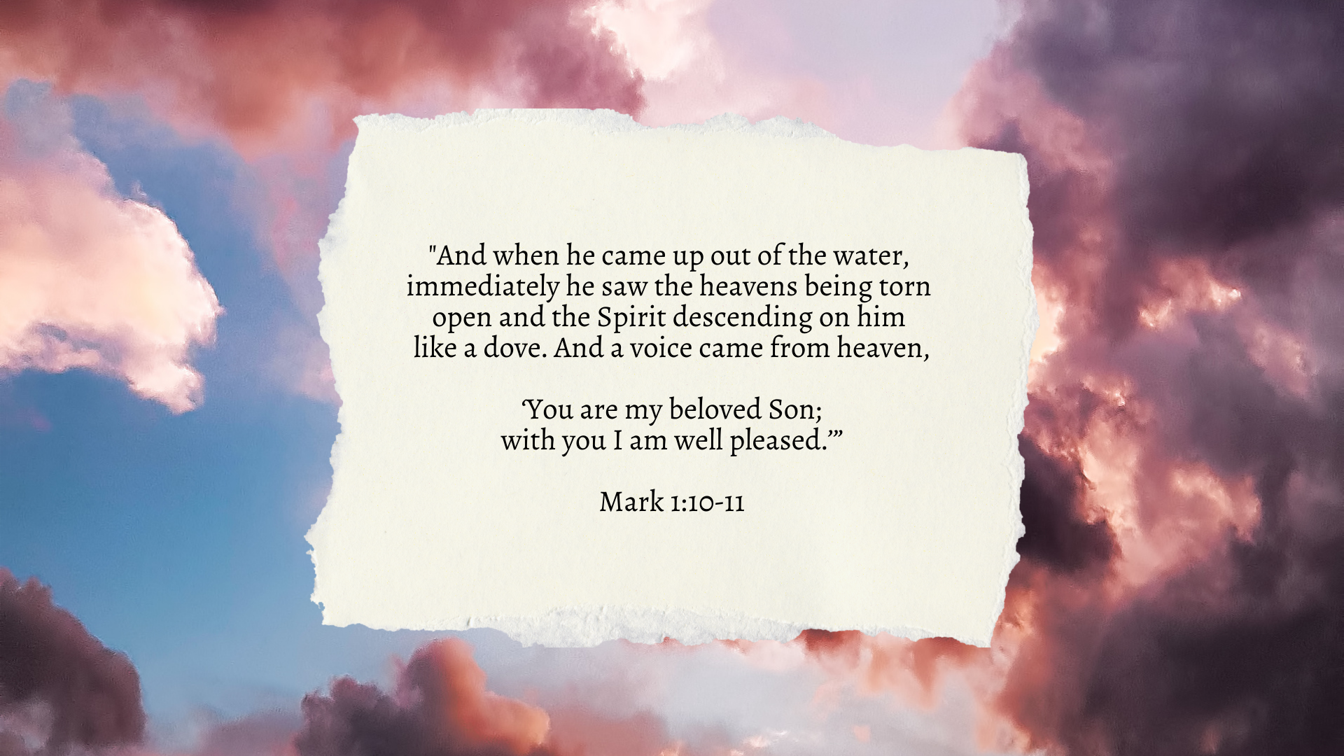 With You I Am Well Pleased