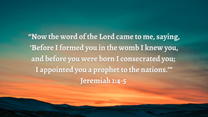 Jeremiah 1:4-5