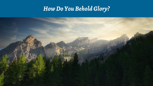 How Do You Behold Glory?