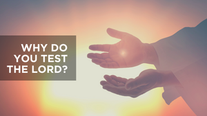 Why Do You Test the Lord?