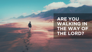 Are You Walking in the Way of the Lord?