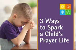 a child in prayer