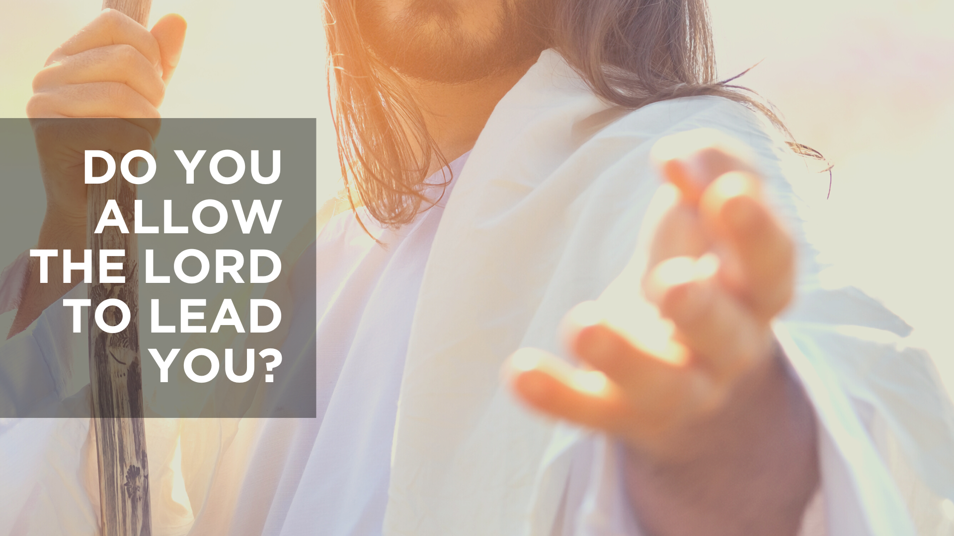 Do You Allow the Lord to Lead You?