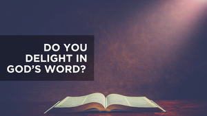 Do You Delight in God's Word?