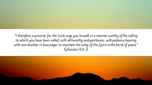 Ephesians 4:1-3